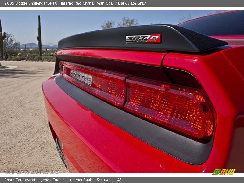 Inferno Red Crystal Pearl Coat / Dark Slate Gray 2009 Dodge Challenger SRT8