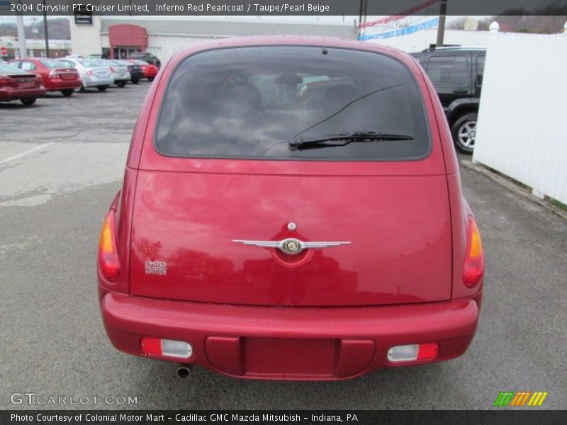 Inferno Red Pearlcoat / Taupe/Pearl Beige 2004 Chrysler PT Cruiser Limited