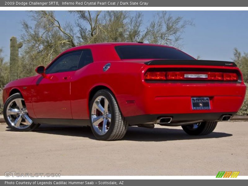 Inferno Red Crystal Pearl Coat / Dark Slate Gray 2009 Dodge Challenger SRT8