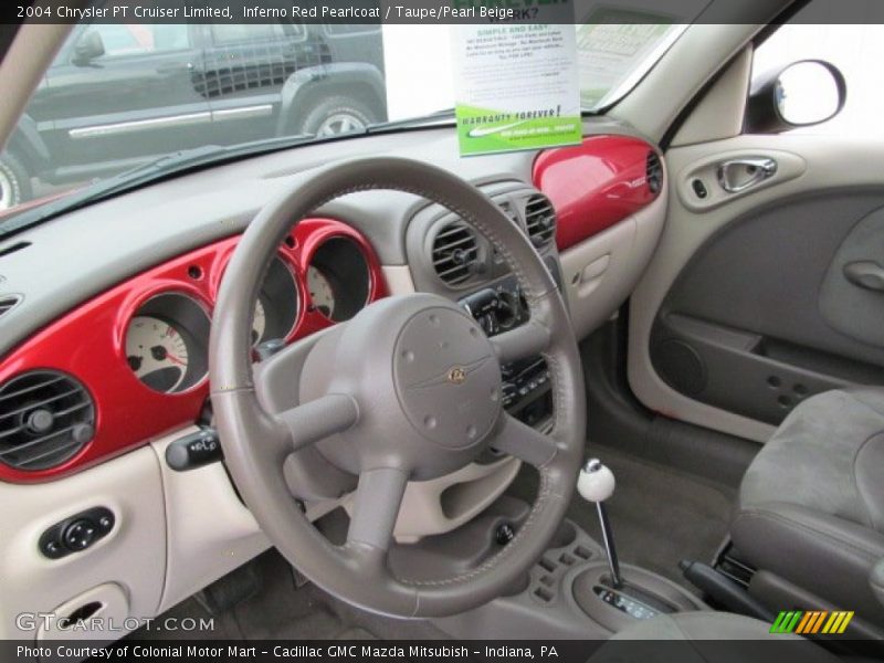 Inferno Red Pearlcoat / Taupe/Pearl Beige 2004 Chrysler PT Cruiser Limited