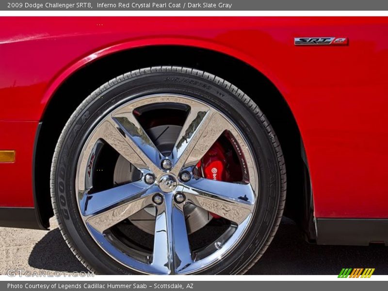 Inferno Red Crystal Pearl Coat / Dark Slate Gray 2009 Dodge Challenger SRT8