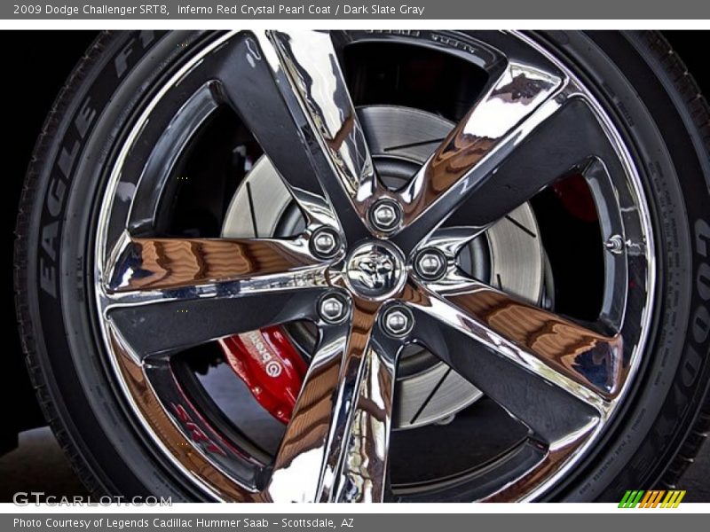 Inferno Red Crystal Pearl Coat / Dark Slate Gray 2009 Dodge Challenger SRT8