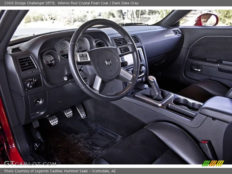 Inferno Red Crystal Pearl Coat / Dark Slate Gray 2009 Dodge Challenger SRT8