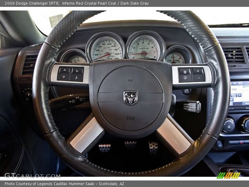 Inferno Red Crystal Pearl Coat / Dark Slate Gray 2009 Dodge Challenger SRT8