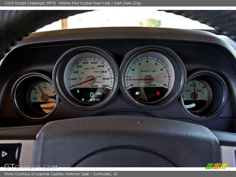Inferno Red Crystal Pearl Coat / Dark Slate Gray 2009 Dodge Challenger SRT8