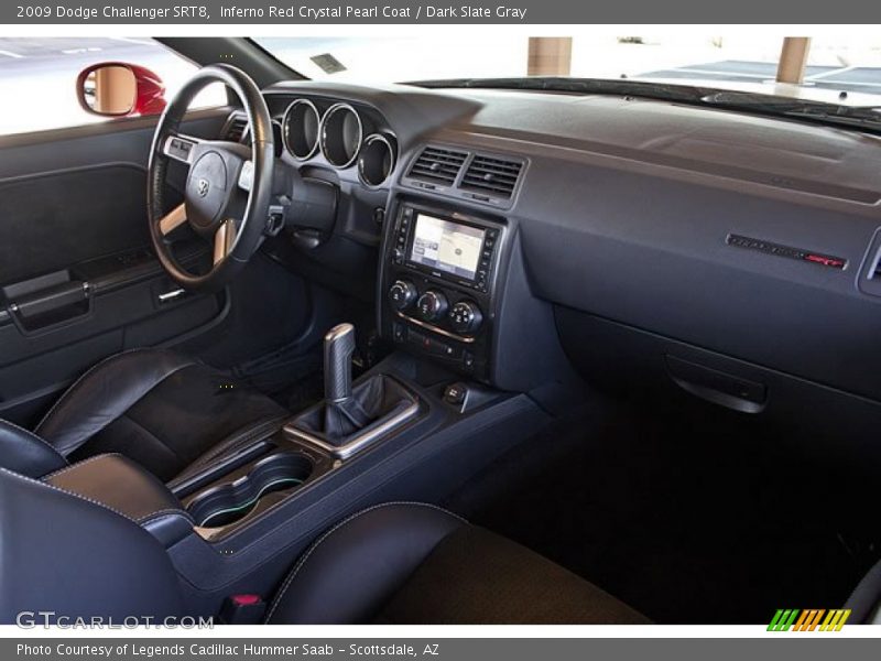 Inferno Red Crystal Pearl Coat / Dark Slate Gray 2009 Dodge Challenger SRT8