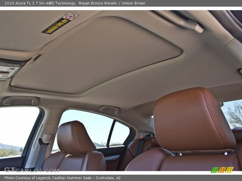 Sunroof of 2010 TL 3.7 SH-AWD Technology
