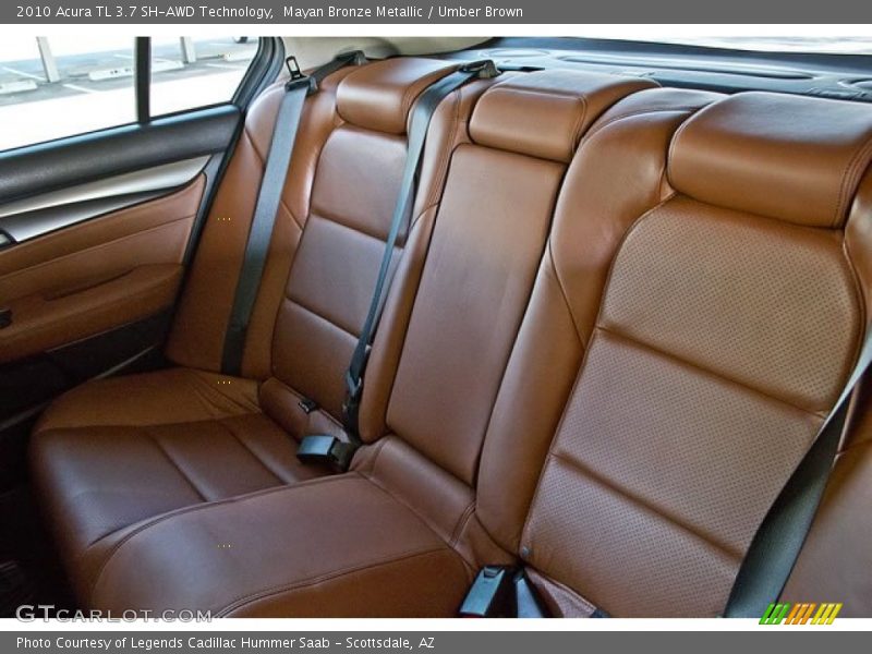 Rear Seat of 2010 TL 3.7 SH-AWD Technology