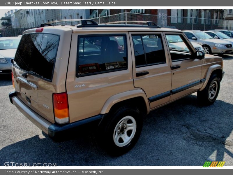 Desert Sand Pearl / Camel Beige 2000 Jeep Cherokee Sport 4x4