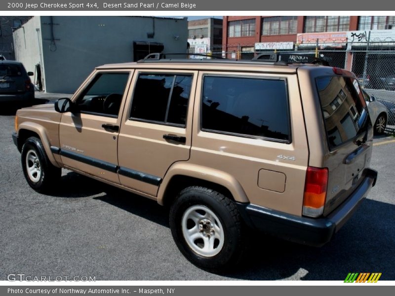 Desert Sand Pearl / Camel Beige 2000 Jeep Cherokee Sport 4x4