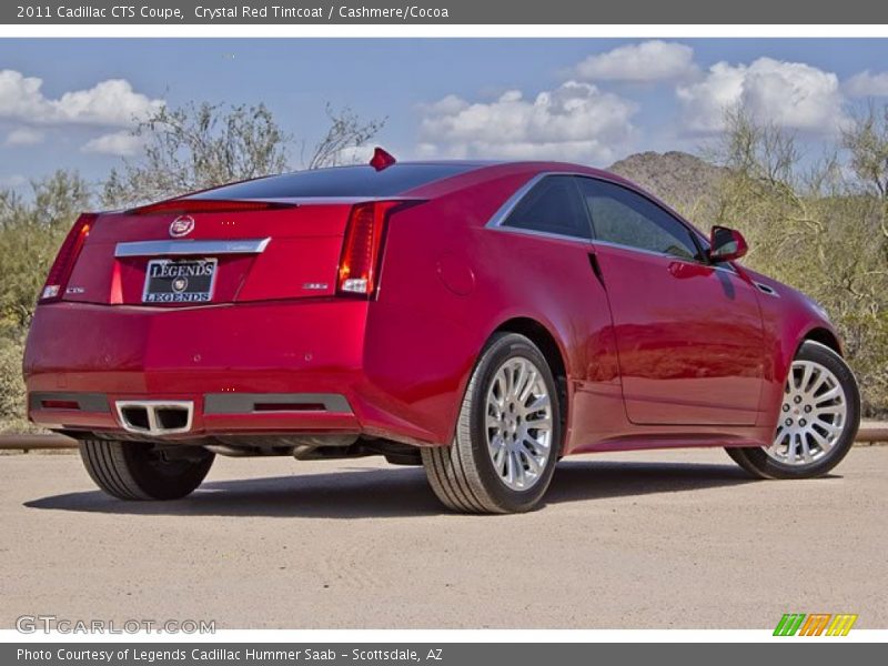 Crystal Red Tintcoat / Cashmere/Cocoa 2011 Cadillac CTS Coupe