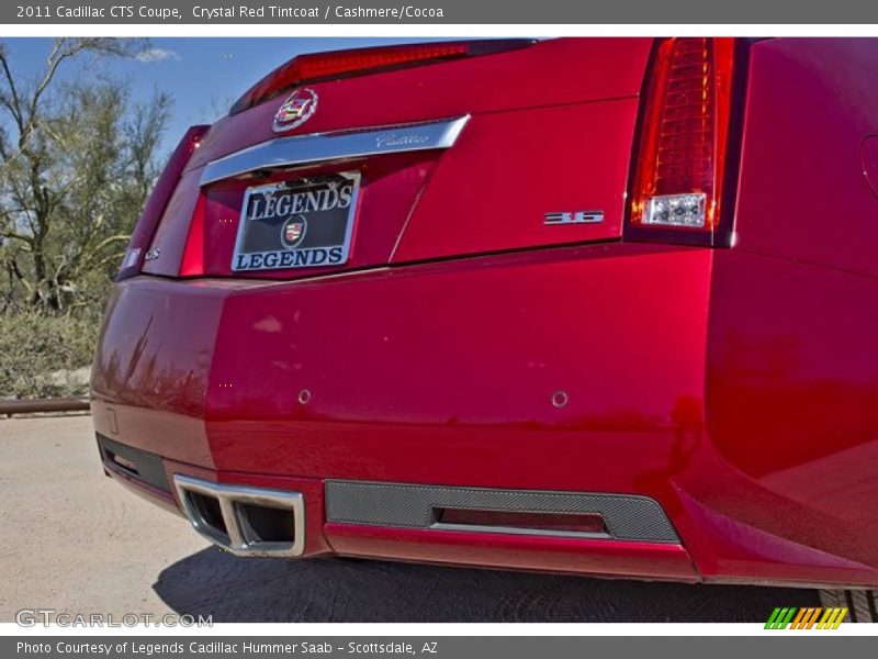 Crystal Red Tintcoat / Cashmere/Cocoa 2011 Cadillac CTS Coupe