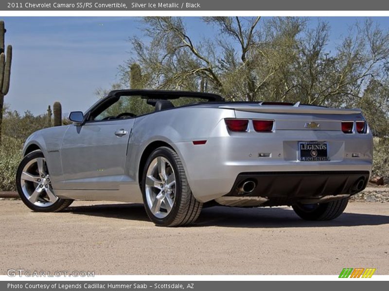 Silver Ice Metallic / Black 2011 Chevrolet Camaro SS/RS Convertible