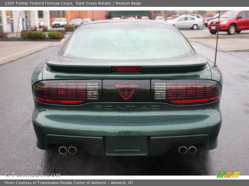 Dark Green Metallic / Medium Beige 1995 Pontiac Firebird Formula Coupe