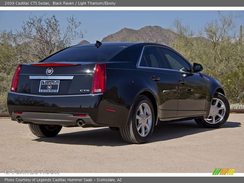 Black Raven / Light Titanium/Ebony 2009 Cadillac CTS Sedan