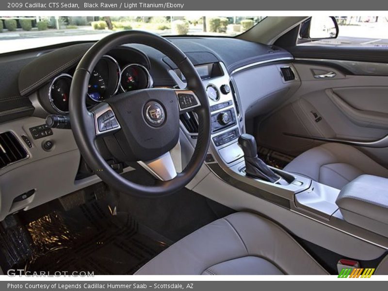 Black Raven / Light Titanium/Ebony 2009 Cadillac CTS Sedan