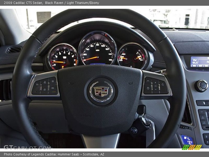 Black Raven / Light Titanium/Ebony 2009 Cadillac CTS Sedan