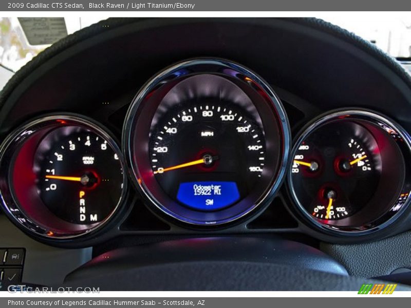 Black Raven / Light Titanium/Ebony 2009 Cadillac CTS Sedan