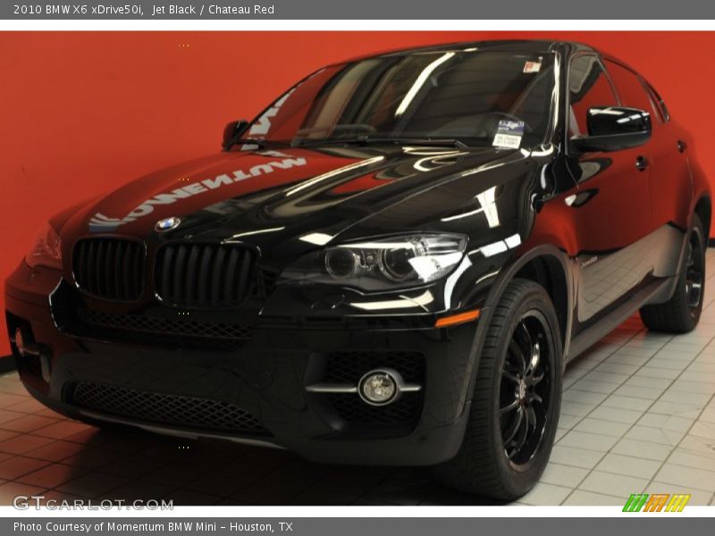 Jet Black / Chateau Red 2010 BMW X6 xDrive50i