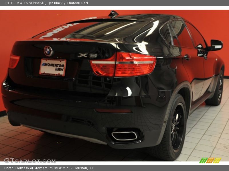 Jet Black / Chateau Red 2010 BMW X6 xDrive50i