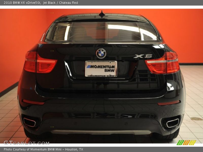 Jet Black / Chateau Red 2010 BMW X6 xDrive50i