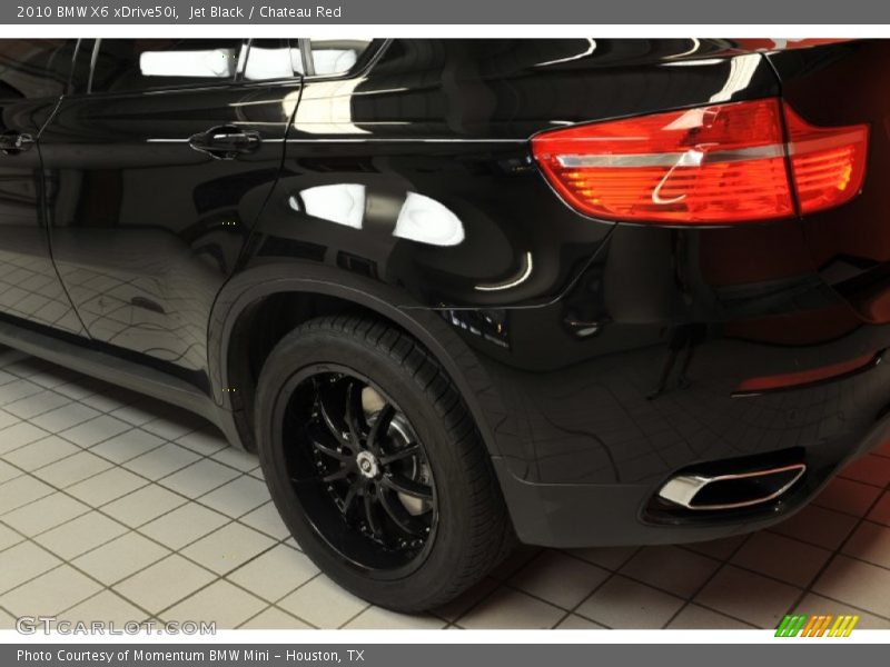 Jet Black / Chateau Red 2010 BMW X6 xDrive50i