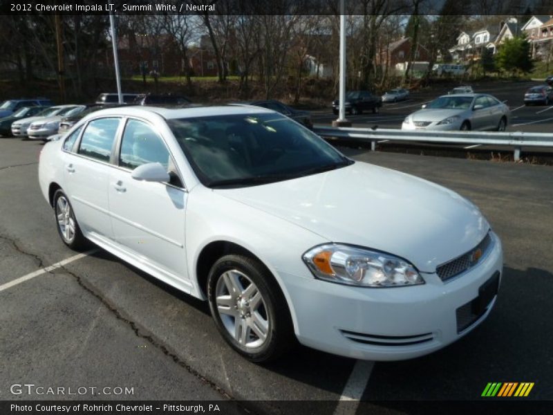 Front 3/4 View of 2012 Impala LT