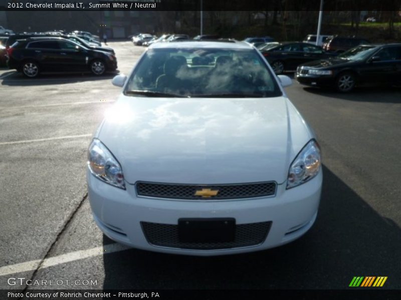 Summit White / Neutral 2012 Chevrolet Impala LT