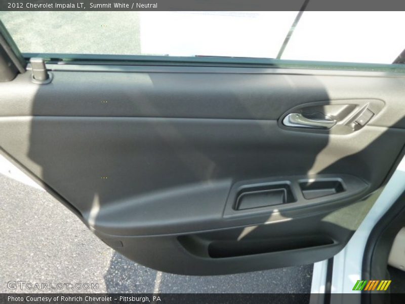 Summit White / Neutral 2012 Chevrolet Impala LT