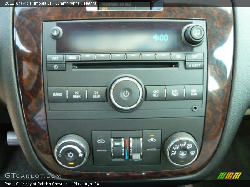 Controls of 2012 Impala LT