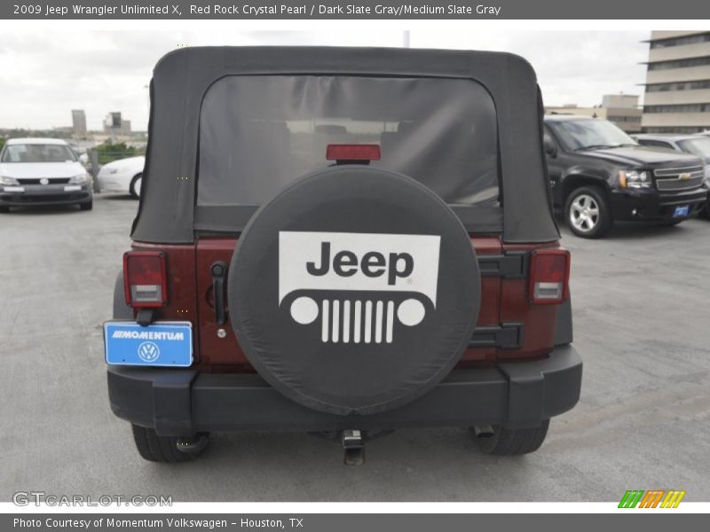 Red Rock Crystal Pearl / Dark Slate Gray/Medium Slate Gray 2009 Jeep Wrangler Unlimited X