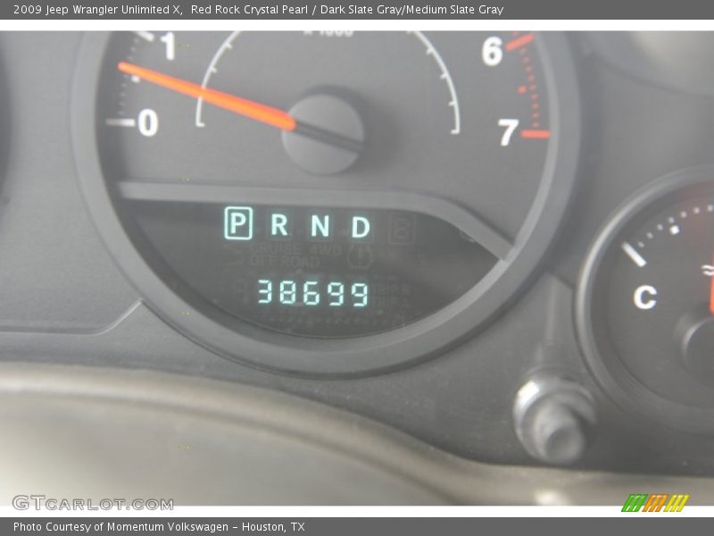 Red Rock Crystal Pearl / Dark Slate Gray/Medium Slate Gray 2009 Jeep Wrangler Unlimited X