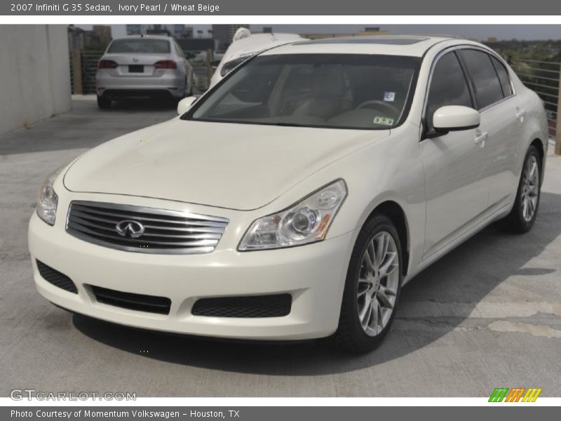 Ivory Pearl / Wheat Beige 2007 Infiniti G 35 Sedan