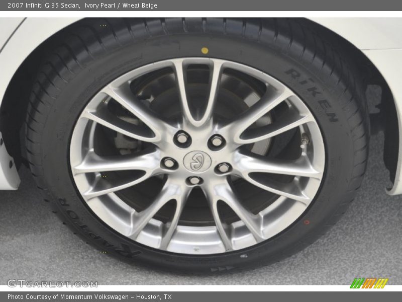 Ivory Pearl / Wheat Beige 2007 Infiniti G 35 Sedan