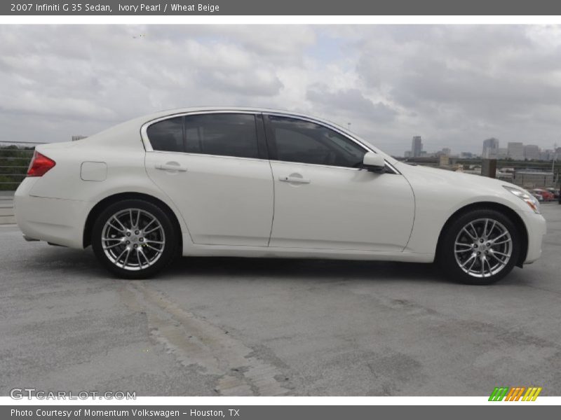 Ivory Pearl / Wheat Beige 2007 Infiniti G 35 Sedan