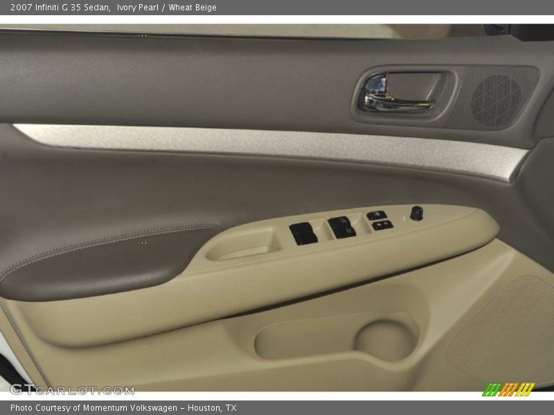 Ivory Pearl / Wheat Beige 2007 Infiniti G 35 Sedan