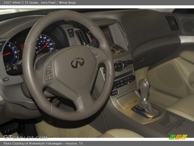 Ivory Pearl / Wheat Beige 2007 Infiniti G 35 Sedan