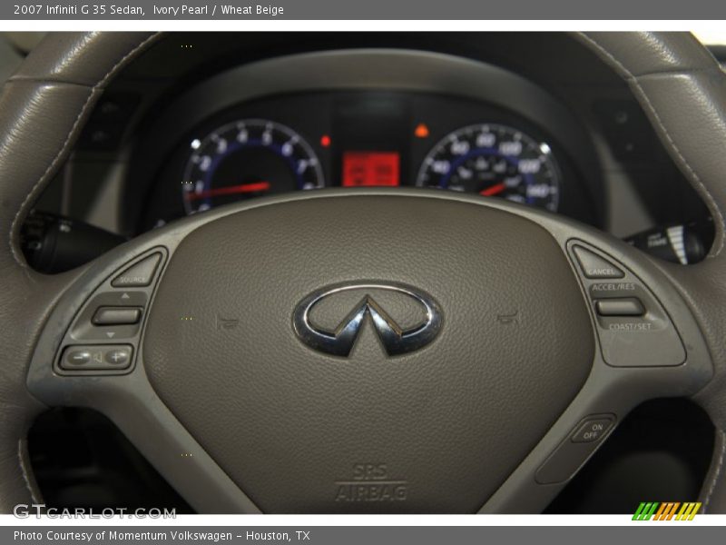 Ivory Pearl / Wheat Beige 2007 Infiniti G 35 Sedan