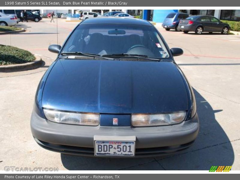 Dark Blue Pearl Metallic / Black/Gray 1998 Saturn S Series SL1 Sedan