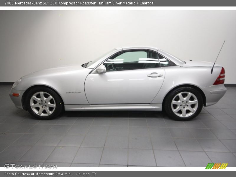 Brilliant Silver Metallic / Charcoal 2003 Mercedes-Benz SLK 230 Kompressor Roadster