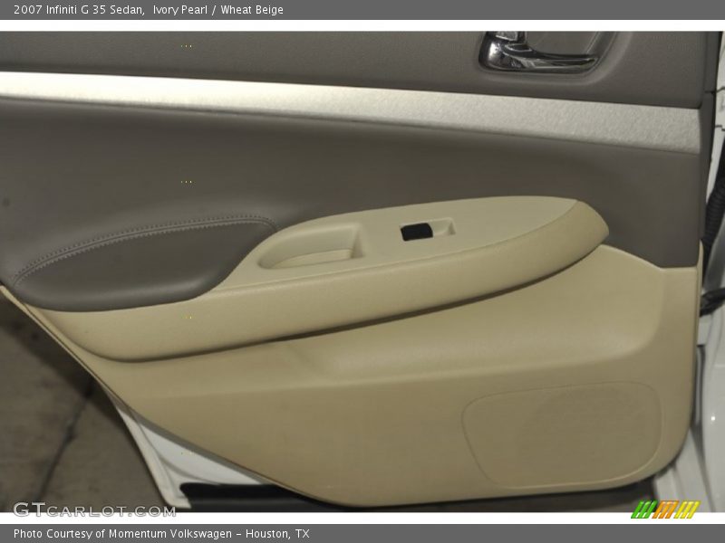 Ivory Pearl / Wheat Beige 2007 Infiniti G 35 Sedan