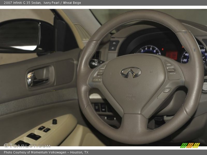 Ivory Pearl / Wheat Beige 2007 Infiniti G 35 Sedan