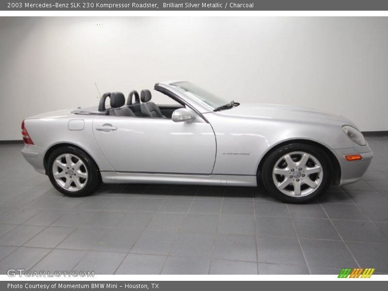 Brilliant Silver Metallic / Charcoal 2003 Mercedes-Benz SLK 230 Kompressor Roadster