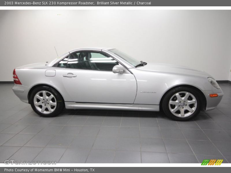 Brilliant Silver Metallic / Charcoal 2003 Mercedes-Benz SLK 230 Kompressor Roadster