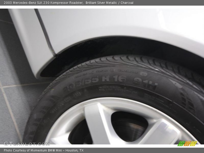 Brilliant Silver Metallic / Charcoal 2003 Mercedes-Benz SLK 230 Kompressor Roadster