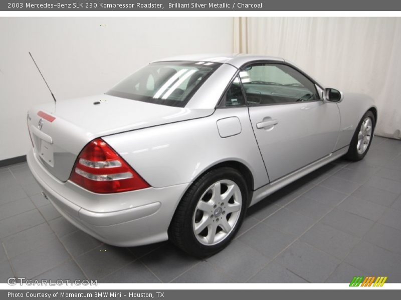 Brilliant Silver Metallic / Charcoal 2003 Mercedes-Benz SLK 230 Kompressor Roadster