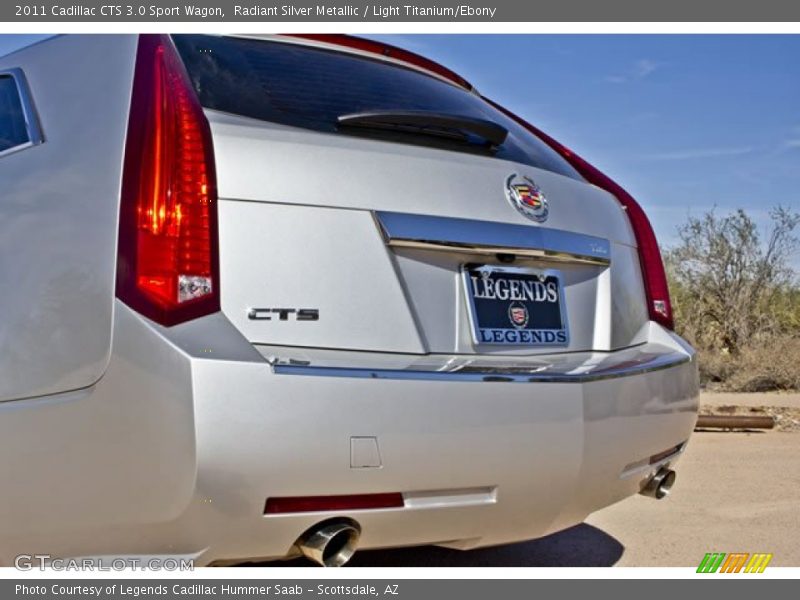 Radiant Silver Metallic / Light Titanium/Ebony 2011 Cadillac CTS 3.0 Sport Wagon