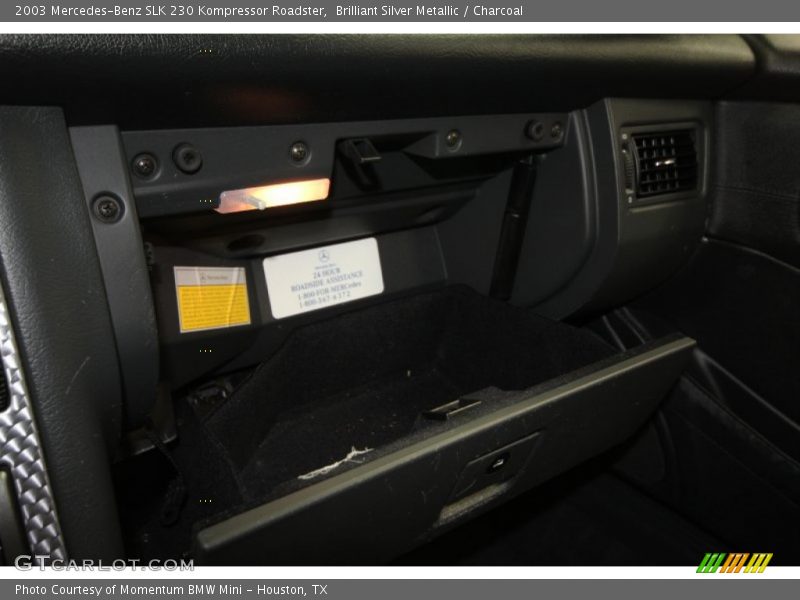 Brilliant Silver Metallic / Charcoal 2003 Mercedes-Benz SLK 230 Kompressor Roadster
