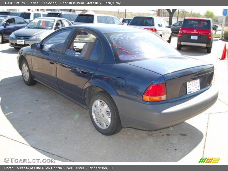 Dark Blue Pearl Metallic / Black/Gray 1998 Saturn S Series SL1 Sedan