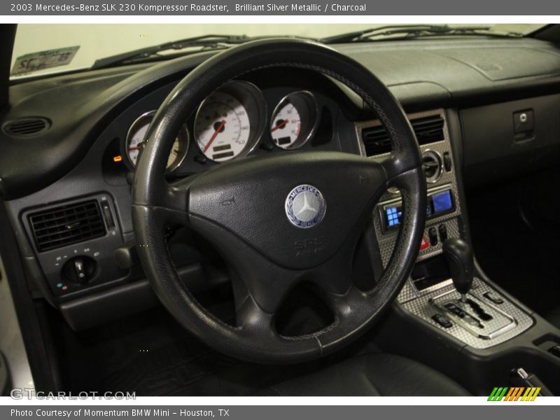 Brilliant Silver Metallic / Charcoal 2003 Mercedes-Benz SLK 230 Kompressor Roadster